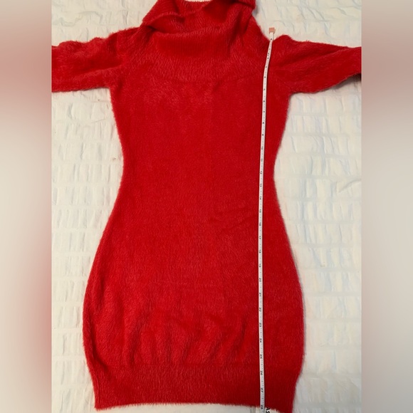 NWT Fairy Season Cozy Red Cowl Neck Tunic/ Dress - Picture 14 of 16